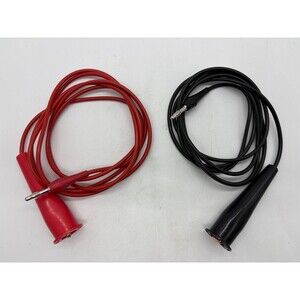 Mueller Electric Test Leads Red Black Pair BU-90 Clips Safety Banana Jack Probes